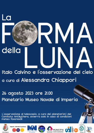 La forma della luna - italo calvino e l’osservazione del cielo, incontro di divulgazione letteraria e scientifica e speciale osservazione lunare al planetario